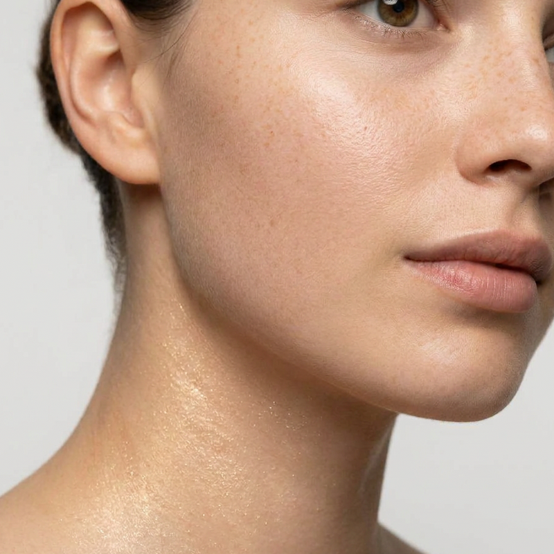 Huile scintillante visage et corps