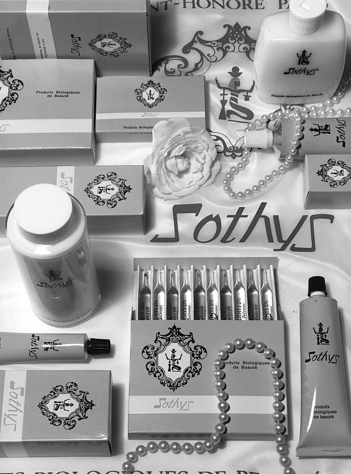 Produits de la ligne bio Sothys de 1968